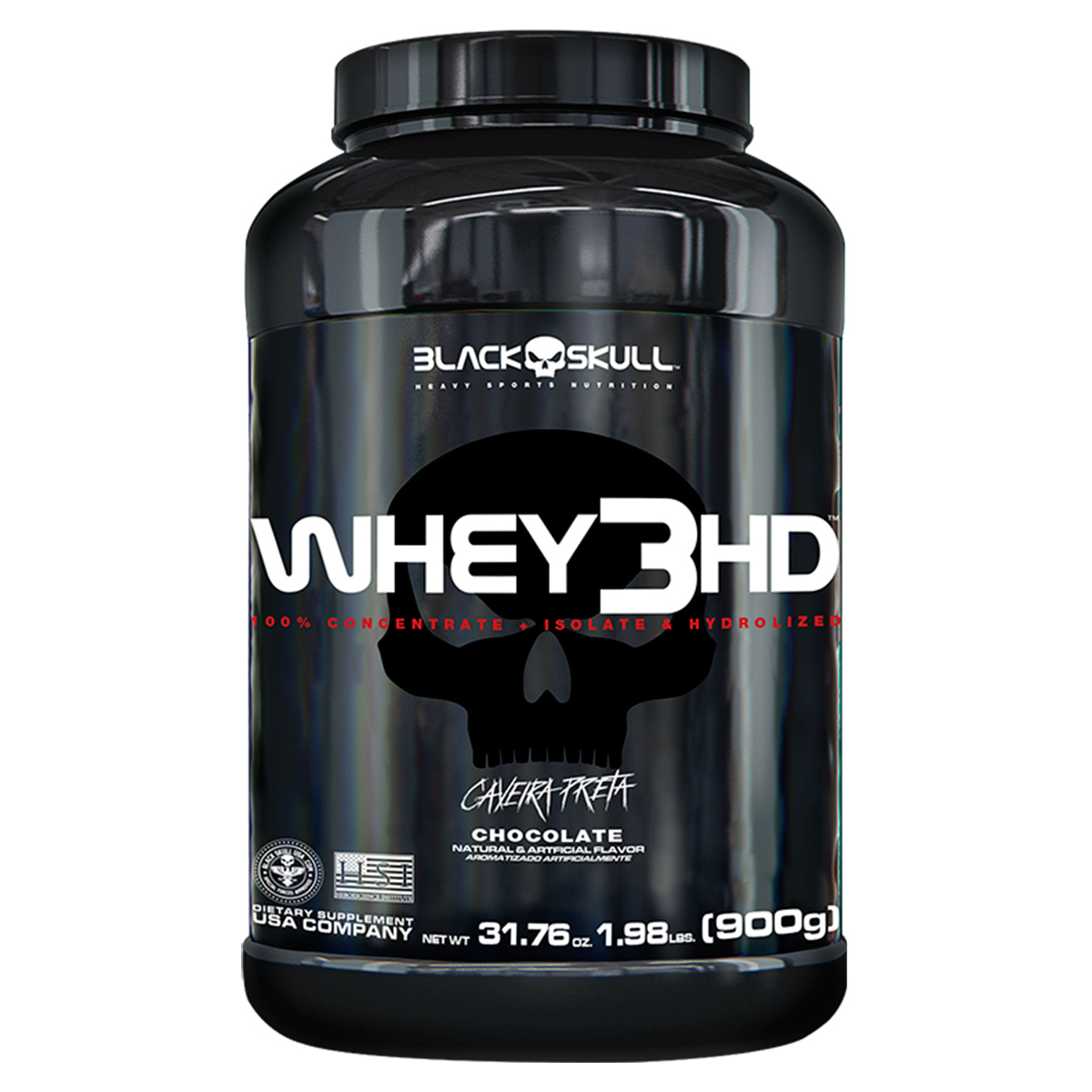 Whey Protein 3 HD Black Skull - 900g